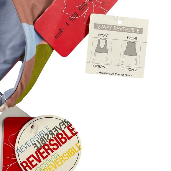 Gossip Bikini Small Multi-color Geometric Print Choker Collar Cheeky High Cut - Picture 15 of 16